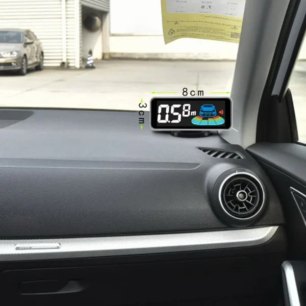 Car 4 Parking Sensor Kit Auto Vehicle Reverse Rear Backup Radar System Voice Buzzer Assistance Detector Reversing Parktronic 2