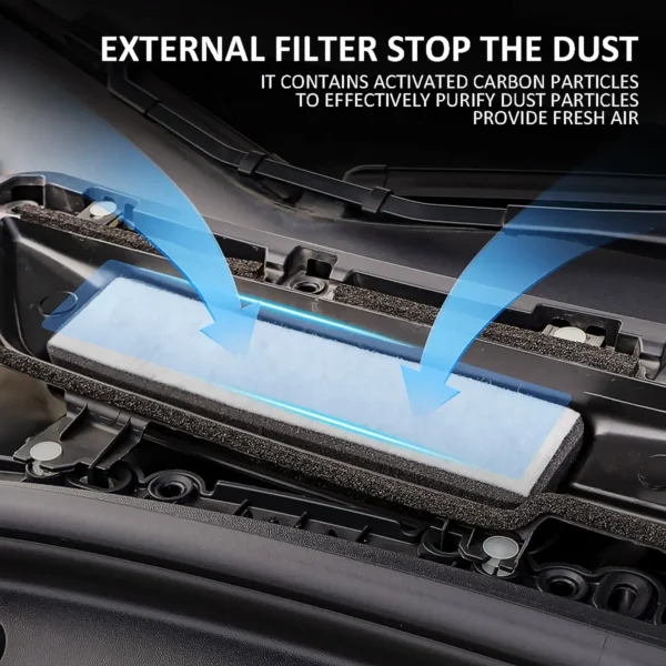Air Intake Filters for Tesla Model 3 2017-2020 Grille Cover Inlet Vent Protector Internal External Flow Protection Accessories 2