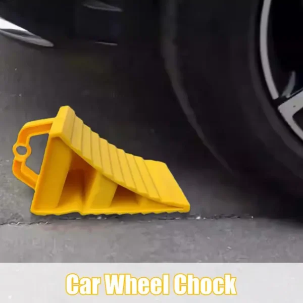 Car Trailer Wheel Chock with Handles Vehicle Truck Tire Stop Block Anti-slip Parking Wedges Car Stopper Wheel Alignment Block 2