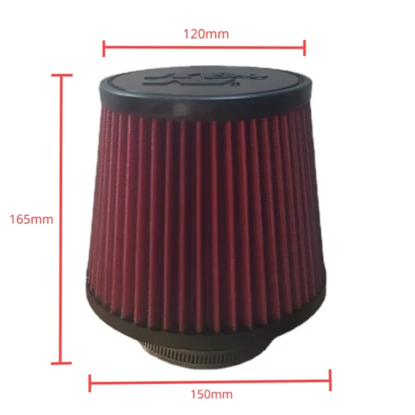 2.5 3 3.5 4 Inch Car Intake Air Filter for K＆N 14084-2 Universal High Flow Cone 102 89 76 70 63.5 60mm KN Tapered Mushroom Head 4
