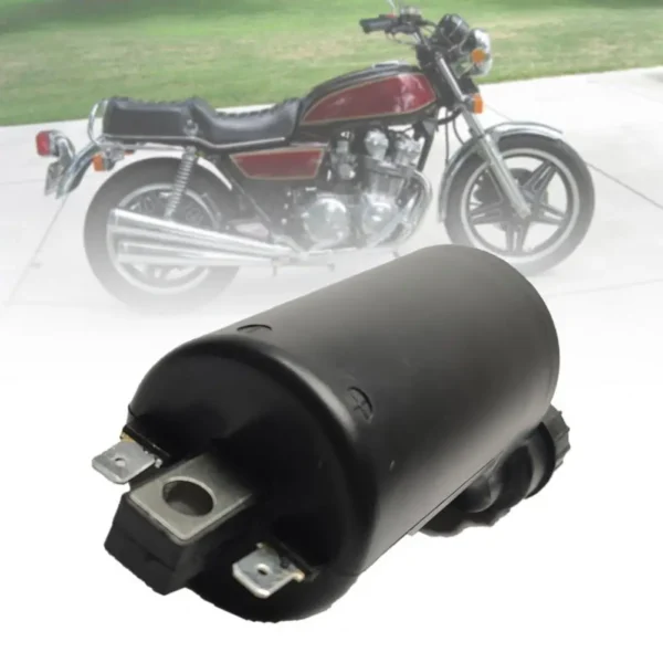 Ignition System Coil Excellent Conductivity Anti-abrasion Black Motorcycle Ignition Coil 30500-422-003 for Honda/for Kawasaki 3