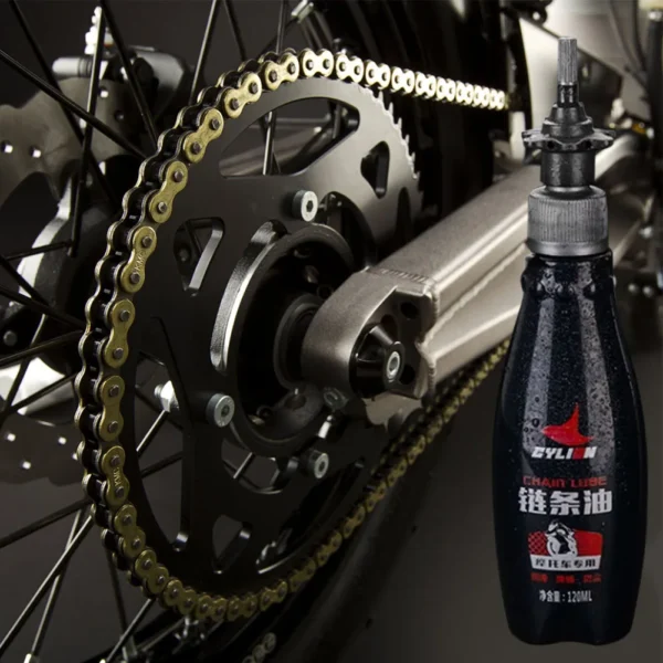 120ML Motorcycle Chain Lube Oil for Bicycle Motorcycle Chain Maintenance Lubricator / Noise Reduction/Dust Prevention Gear Oils 1