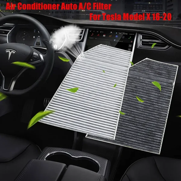 for Tesla Model X P90D X75 P100D 2016-2020 Cabin Air conditioner filter replacement 1PC 1