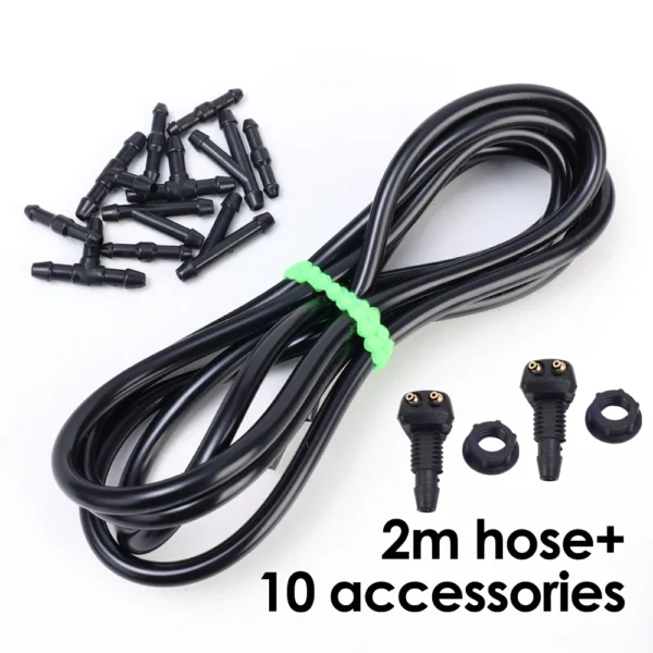 Universal Car Wiper Wash Hose Set Car Wiper Washer Nozzle Windshield Washers Connector Pipe T/Y/I 3 Kinds of Plumbing Fittings 6