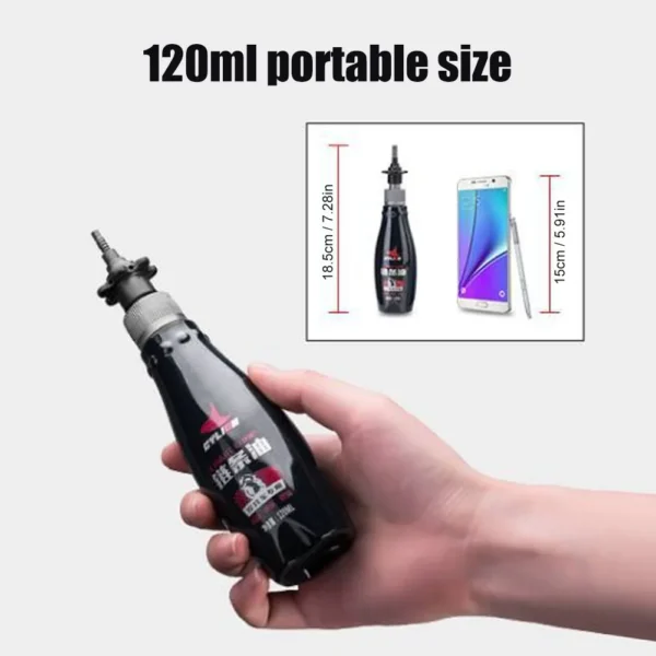 120ML Motorcycle Chain Lube Oil for Bicycle Motorcycle Chain Maintenance Lubricator / Noise Reduction/Dust Prevention Gear Oils 3