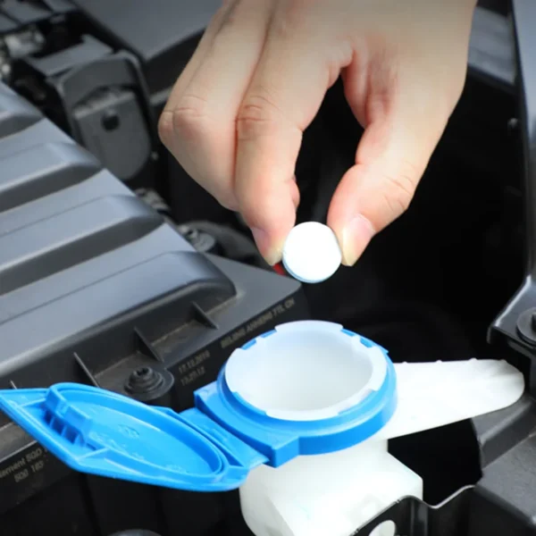 10/50PCs Car Effervescent Tablets Solid Windshield Cleaner Windscreen Wiper Cleaning Window Glass Dust Washing Car Accessories 6