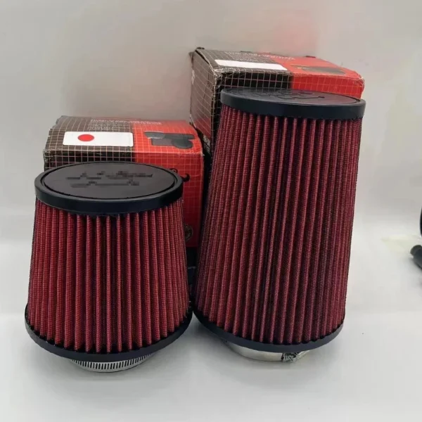 2.5 3 3.5 4 Inch Car Intake Air Filter for K＆N 14084-2 Universal High Flow Cone 102 89 76 70 63.5 60mm KN Tapered Mushroom Head 1
